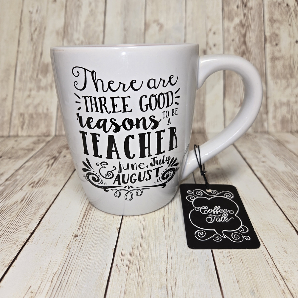 Home Essentials White Coffee Mug with Black Text